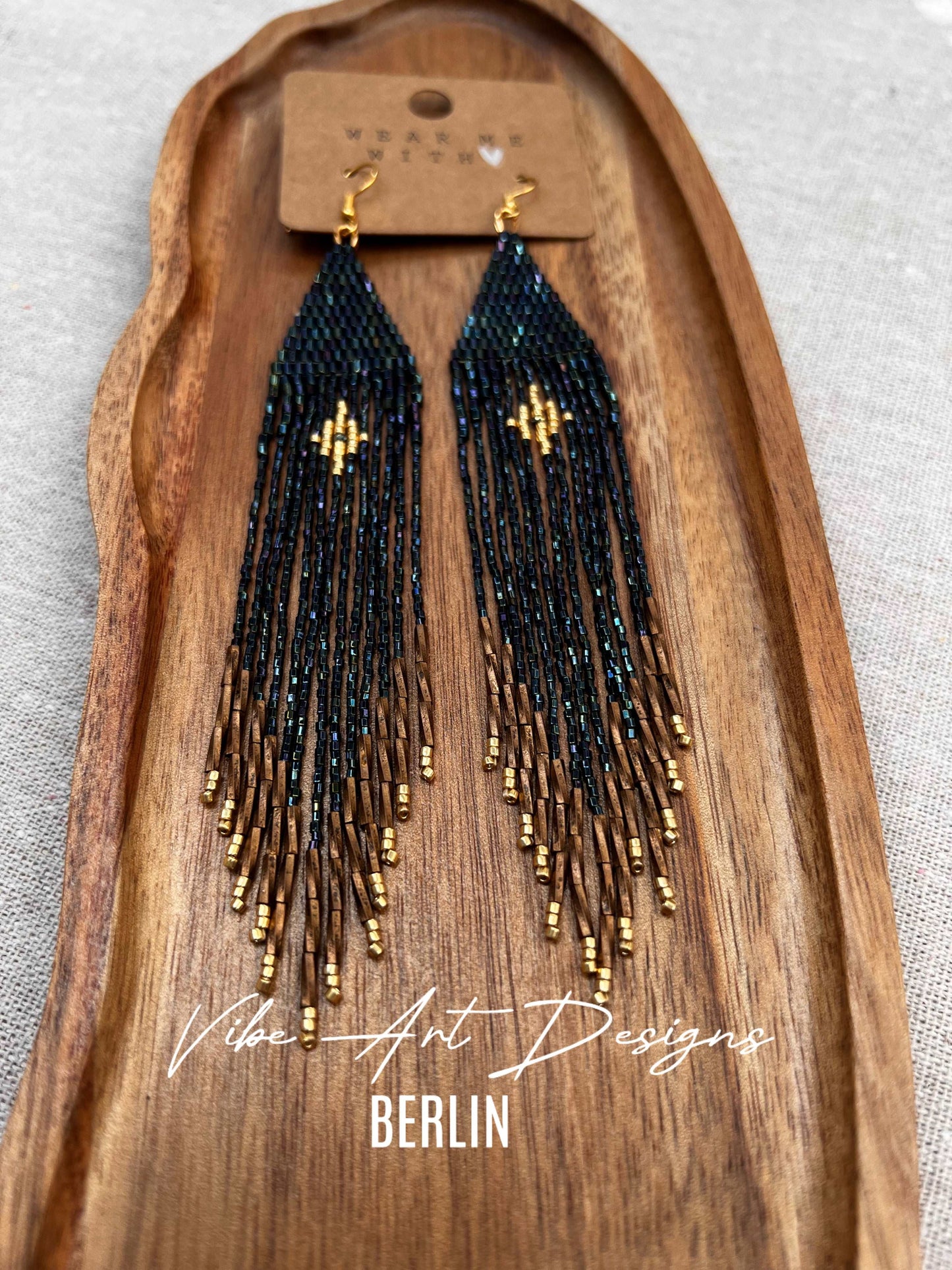 Ohrringe Boho Fashion Long Handmade Beaded Earrings