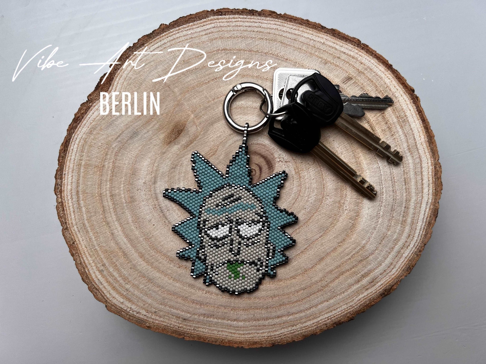 Schlüsselanhänger "Rick & Morty" Creative Beaded Keychains Custom-Made