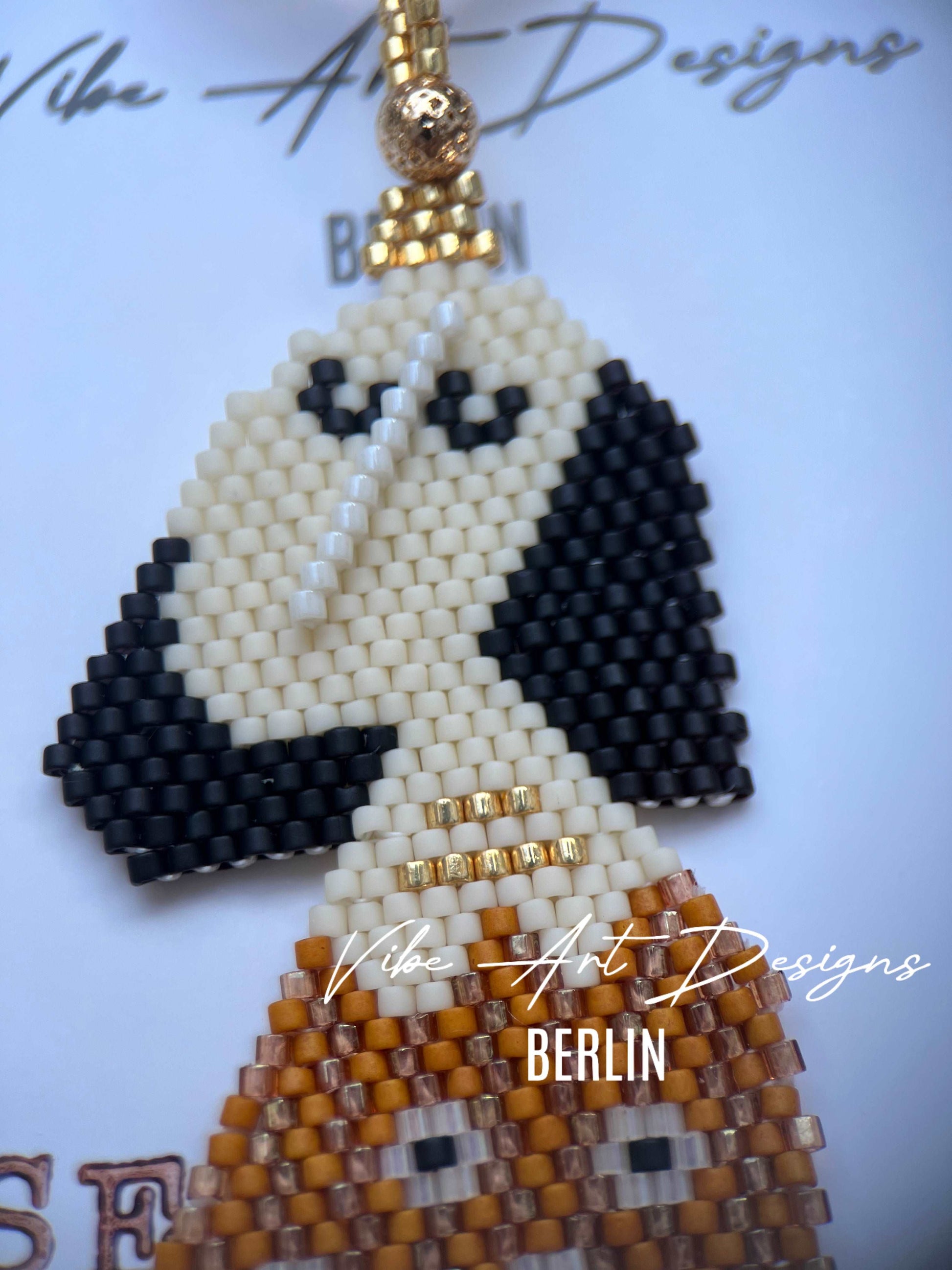 Schlüsselanhänger Custom-Designed Handmade Beaded Keychains