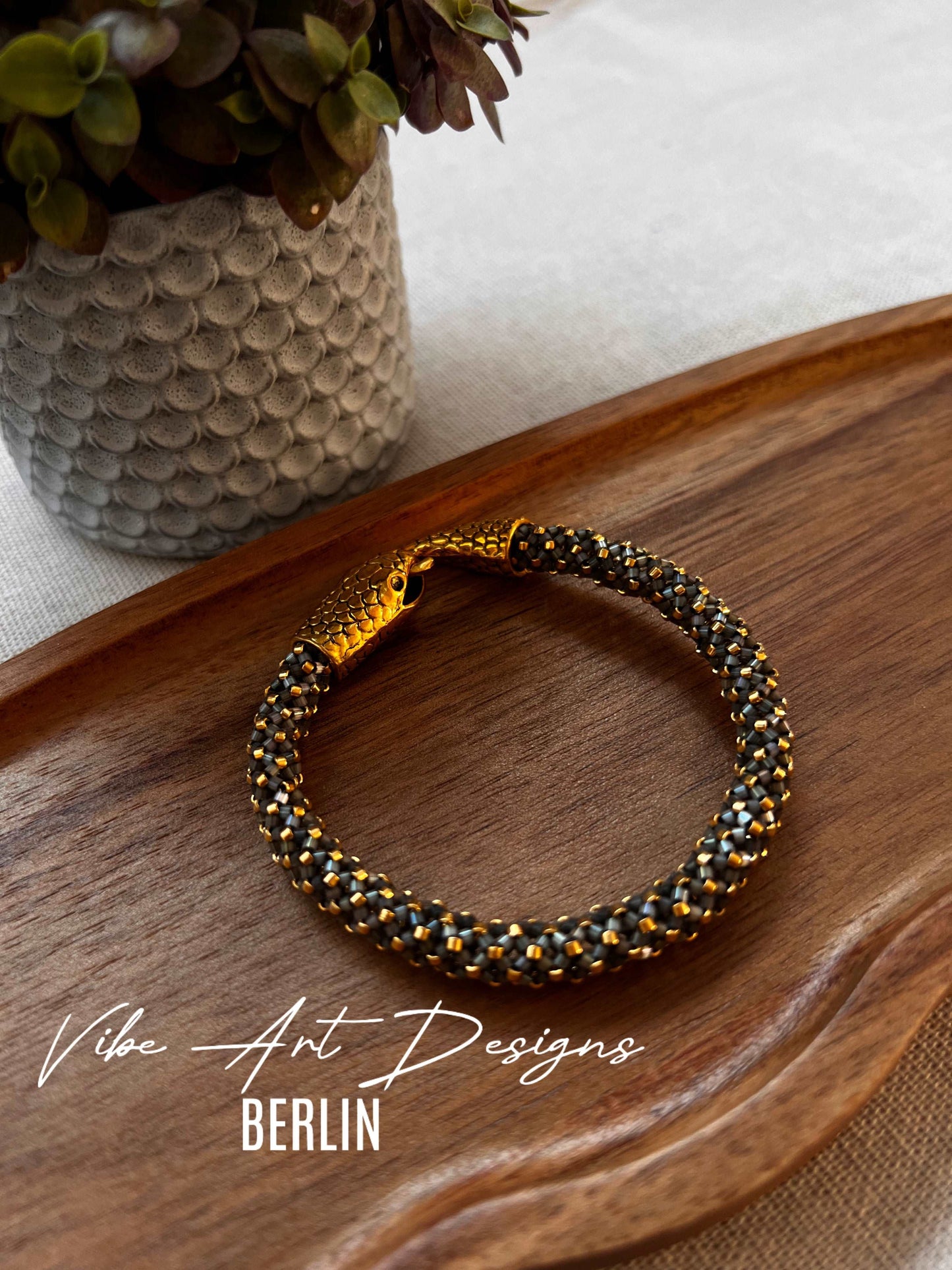 Custom Beaded Snake Bracelet