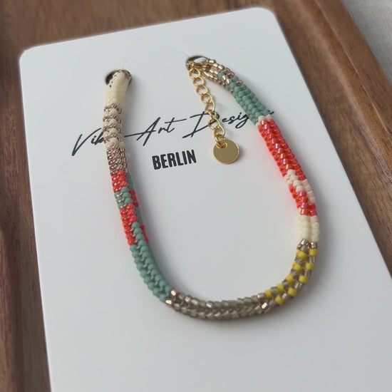 Customized Beaded Bracelet Crafted by Hand