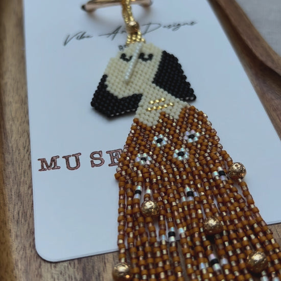 Handmade Beaded Keychains with Custom Patterns