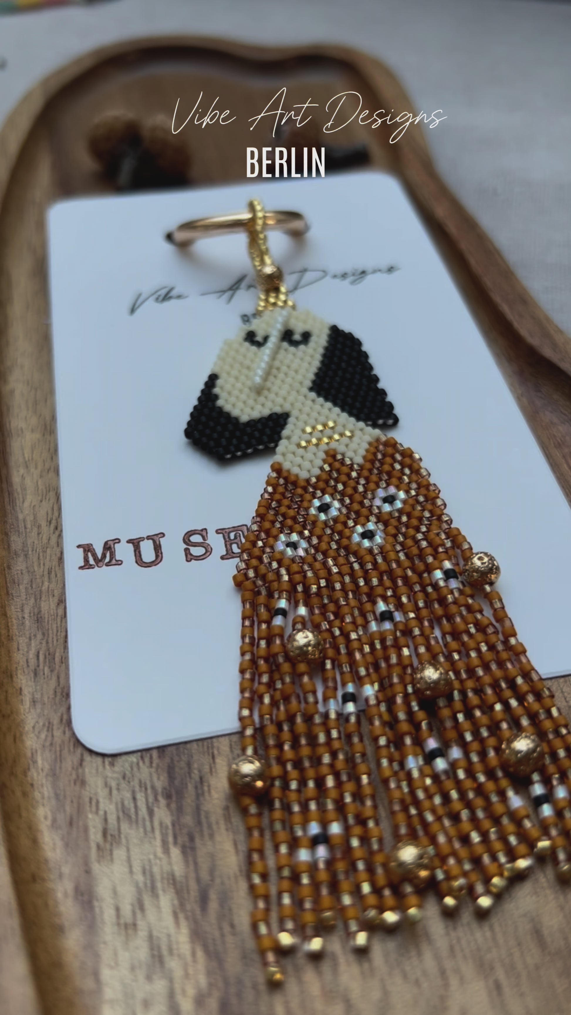 Handmade Beaded Keychains with Custom Patterns