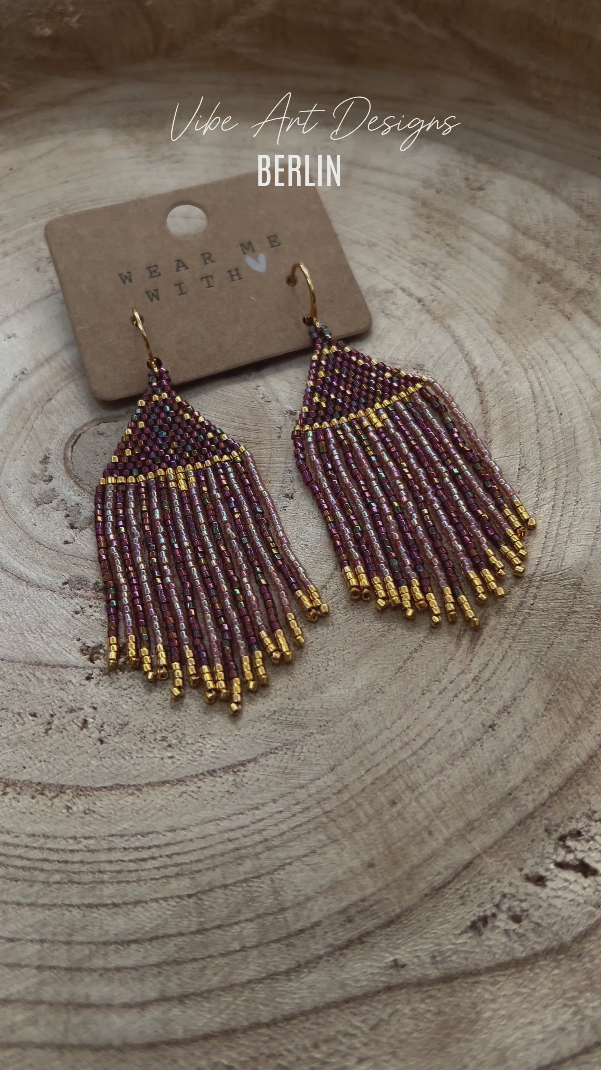 Boho Handmade Miyuki Bead Lange Earrings - Unique Design